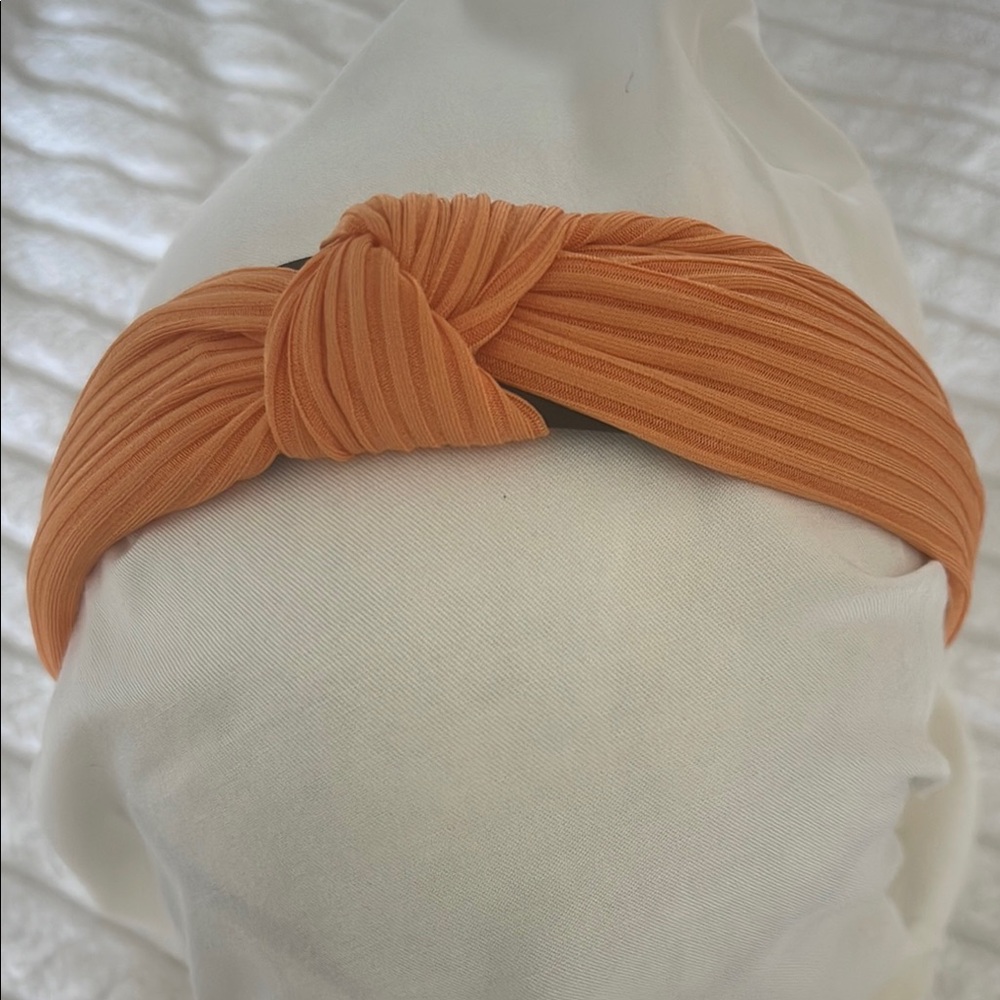 Orange Knotted Headband NWOT